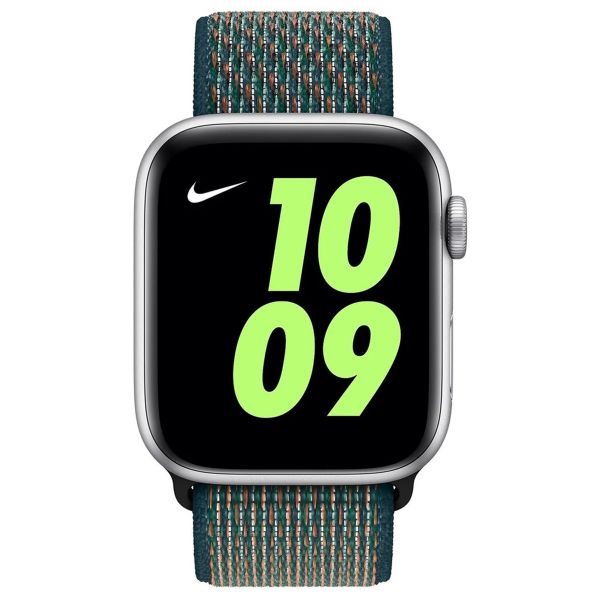 Apple Nike Sport Loop bracelet Apple Watch Series 1-10 / SE / Ultra (2) - 42/44/45/46/49 mm - Hyper Crimson / Neptune Green