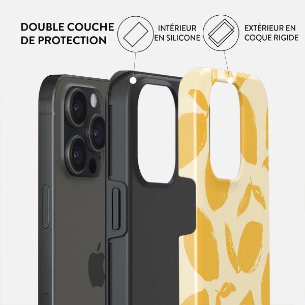 Burga Coque arrière Tough iPhone 15 Pro - Lemon Tart