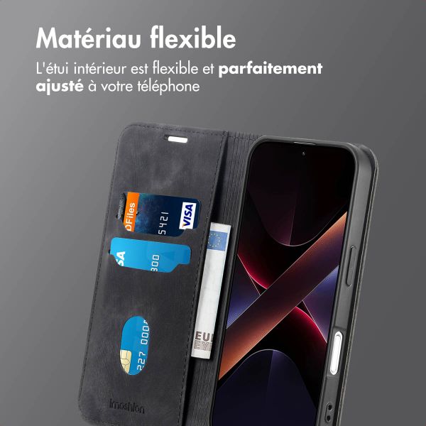imoshion Étui de téléphone portefeuille Slim Xiaomi Poco X7 - Noir