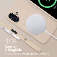 imoshion Coque arrière Color avec cordon amovible et MagSafe Apple iPhone 16 - Nude