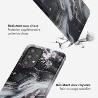 Selencia Coque arrière Vivid Tough Samsung Galaxy A53 - Chic Marble Black