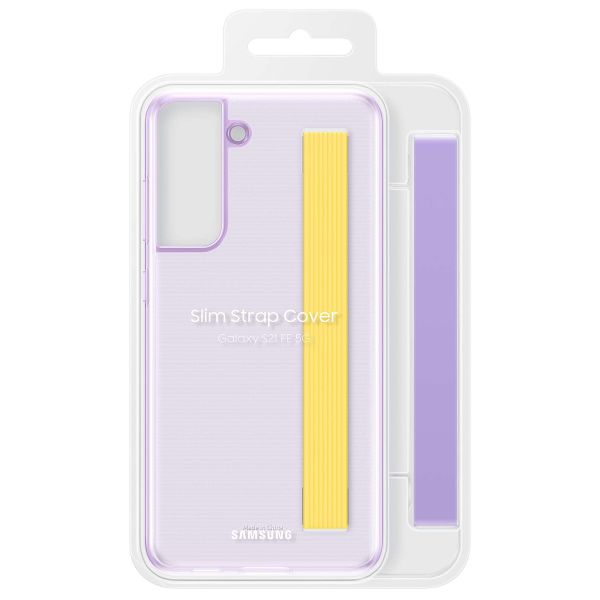 Samsung Original Coque Slim Strap Galaxy S21 FE - Lavender