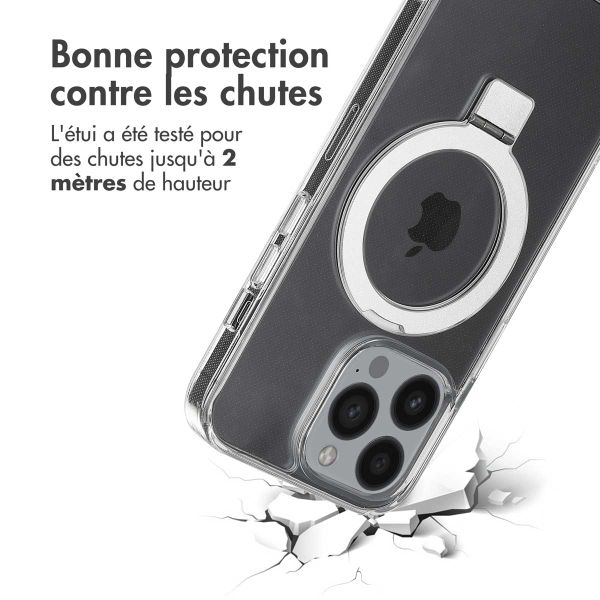 Accezz Coque Ring Stand avec MagSafe Apple iPhone 13 Pro - Transparent