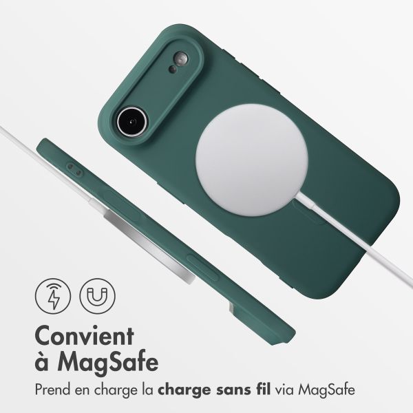 imoshion Coque Couleur avec MagSafe Apple iPhone Air - Vert foncé