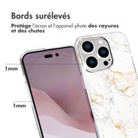 imoshion Coque Design iPhone 14 Pro - White Marble