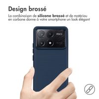 imoshion Coque Brushed Xiaomi Poco X6 Pro - Bleu foncé