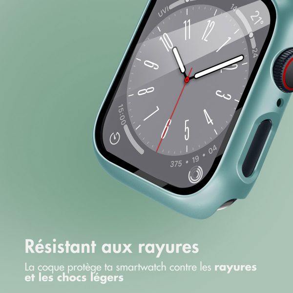 imoshion Coque rigide à couverture complète Apple Watch 7 / 8 / 9 - 41 mm - Vert foncé