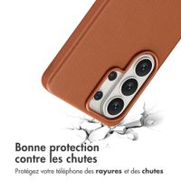 Accezz Coque arrière en cuir avec MagSafe Samsung Galaxy S26 Ultra - Sienna Brown