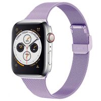imoshion Bracelet pliant Milanese Apple Watch Series 1 t/m 9 / SE (38/40/41 mm) | Series 10 / 11 (42 mm) - Violet