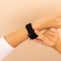 imoshion Bracelet en nylon Apple Watch Series 1 t/m 9 / SE (38/40/41 mm) | Series 10 / 11 (42 mm) - Noir