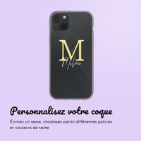 Coque personnalisée avec une lettre iPhone 14 - Transparent