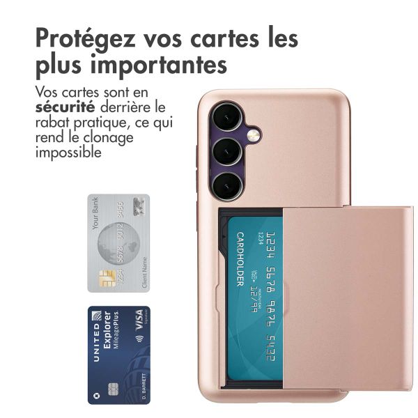 imoshion Coque arrière avec porte-cartes Samsung Galaxy S24 FE - Rose Doré