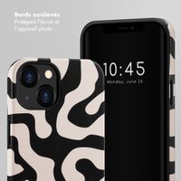 Selencia Coque arrière Vivid Apple iPhone 13 - Art Wave Black