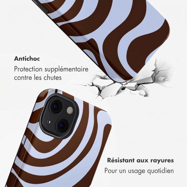 Selencia Coque arrière Vivid Apple iPhone 13 - Dream Swirl Chocolate