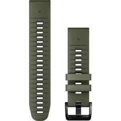 Garmin Bracelet QuickFit® en silicone  - Connexion Garmin 22 mm - Moss / Graphite