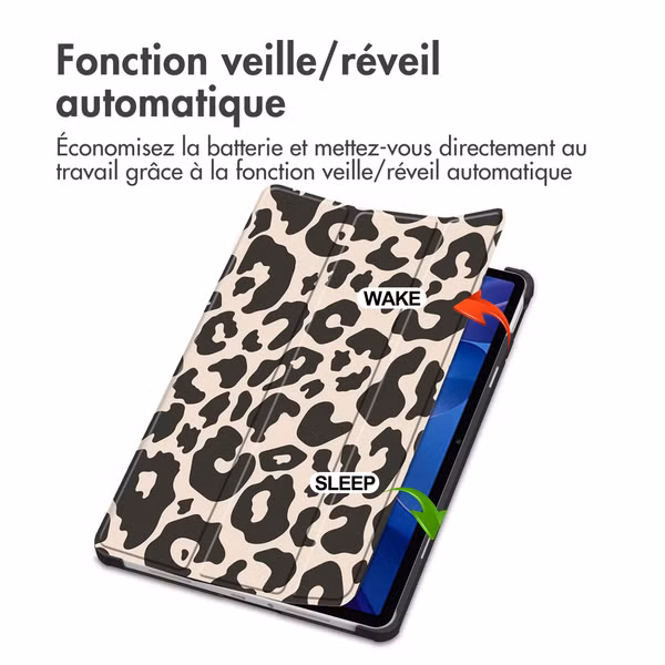 imoshion Coque tablette Design Trifold Xiaomi Redmi Pad 2 - Leopard