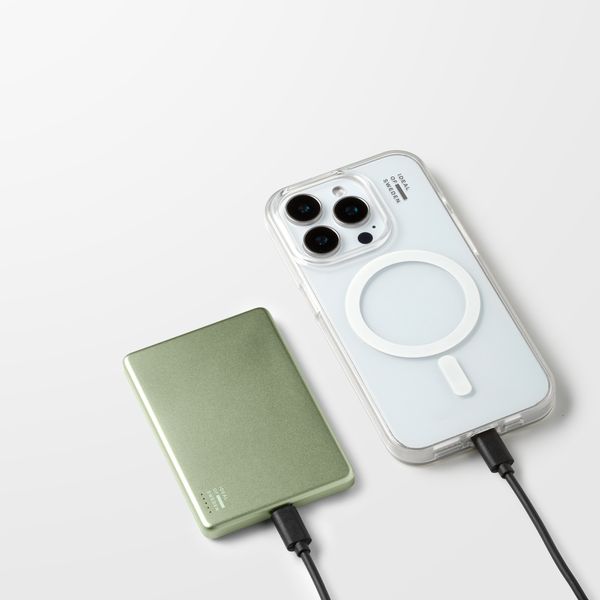 iDeal of Sweden MagSafe Powerbank Slim 5.000 mAh - Batterie externe sans fil - Sage Green