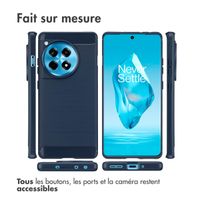 imoshion Coque Brushed OnePlus 12R - Bleu foncé