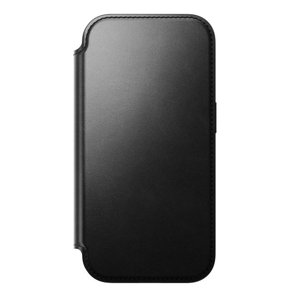Nomad Étui de style livre folio moderne en cuir Horween avec MagSafe Apple iPhone 17 Pro - Noir