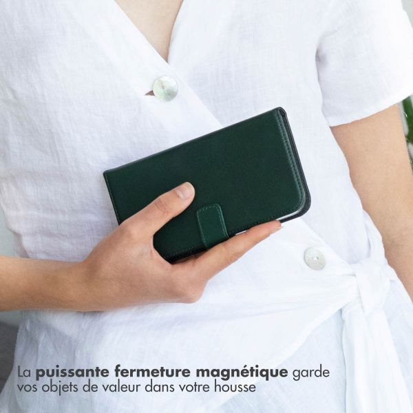 Selencia Étui de téléphone portefeuille en cuir véritable Samsung Galaxy A52(s) (5G/4G)