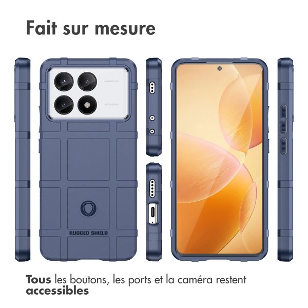 imoshion Coque Rugged Shield Xiaomi Poco X6 Pro - Bleu foncé