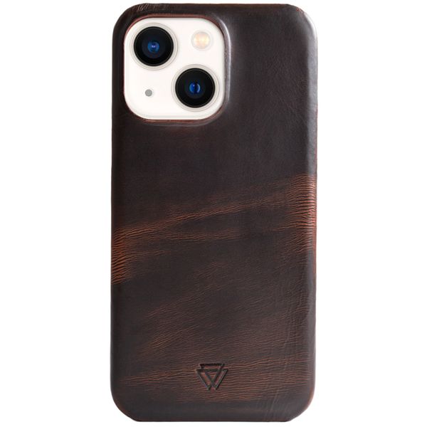 Wachikopa Coque Full Wrap iPhone 13 - Dark Brown