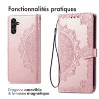 imoshion Etui de télephone Mandala Samsung Galaxy A25 (5G) - Rose Doré