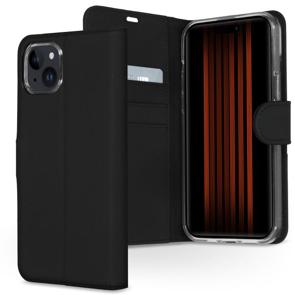 Accezz Étui de téléphone portefeuille Wallet iPhone 15 Plus - Noir