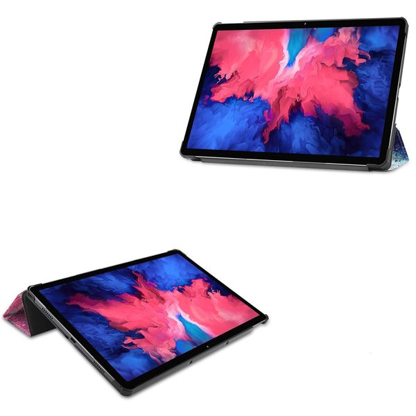 imoshion Coque tablette Design Trifold Lenovo Tab P11 / P11 Plus - Space