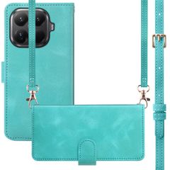 imoshion Etui de télephone portefeuille avec cordon Xiaomi 15T Pro - Turquoise