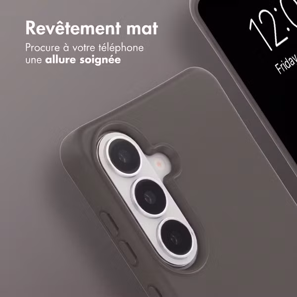 imoshion Coque arrière Color avec cordon amovible et MagSafe Samsung Galaxy S26 - Black Coffee