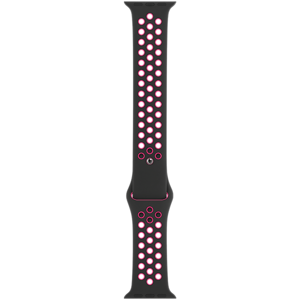 Apple Bracelet Nike Sport Apple Watch Series 1 t/m 9 / SE (38/40/41 mm) | Series 10 / 11 (42 mm) - Black / Pink Blast