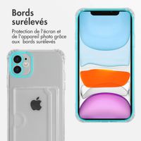 imoshion Coque silicone avec porte-cartes Apple iPhone 11 - Transparent