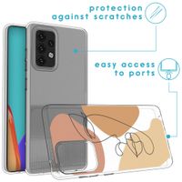 imoshion Coque Design Samsung Galaxy A52(s) (5G/4G) - Line Art Color Face