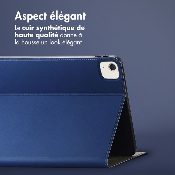 Accezz Coque tablette Classic Apple iPad Air 13 pouces (2025) M3 / (2024) M2 - Bleu foncé