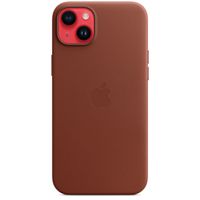 Apple Coque Leather MagSafe Apple iPhone 14 Plus - Umber
