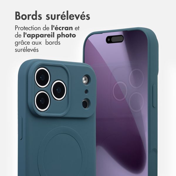 imoshion Coque Couleur avec MagSafe Apple iPhone 17 Pro Max - Bleu foncé