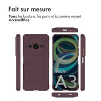 imoshion Coque arrière EasyGrip Xiaomi Redmi A3 - Aubergine