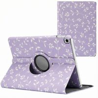 imoshion Coque tablette Design rotatif à 360° Apple iPad 9 (2021) 10.2 pouces / iPad 8 (2020) 10.2 pouces / iPad 7 (2019) 10.2 pouces - Lavender Flowers