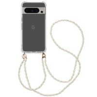 imoshion Coque avec dragonne + bracelet - Perles Google Pixel 8 Pro - Transparent