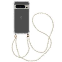 imoshion Coque avec dragonne + ﻿bracelet - Perles Google Pixel 8 Pro - Transparent