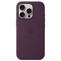 Apple Coque en silicone MagSafe iPhone 16 Pro - Plum