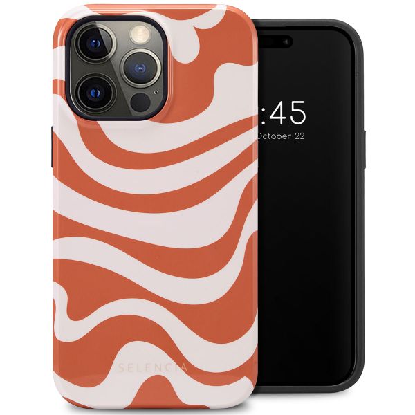 Selencia Coque arrière Vivid Apple iPhone 14 Pro Max - Dream Swirl Orange