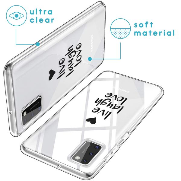 imoshion Coque Design Samsung Galaxy A41 - Live Laugh Love