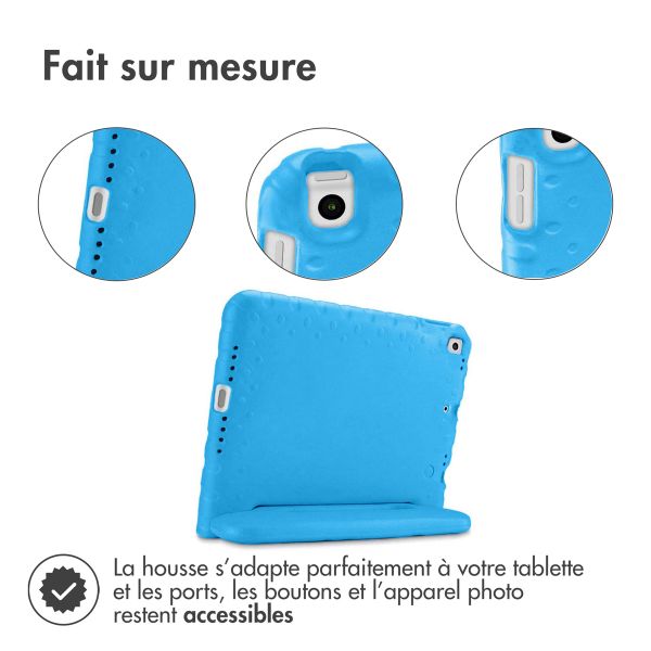 imoshion Coque kidsproof avec poignée Apple iPad 9 (2021) 10.2 pouces / iPad 8 (2020) 10.2 pouces / iPad 7 (2019) 10.2 pouces - Bleu