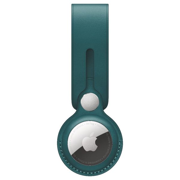 Apple Leather Loop Apple AirTag - Forest Green