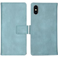 imoshion Étui de télephone portefeuille de luxe Apple iPhone X / Xs - Bleu clair