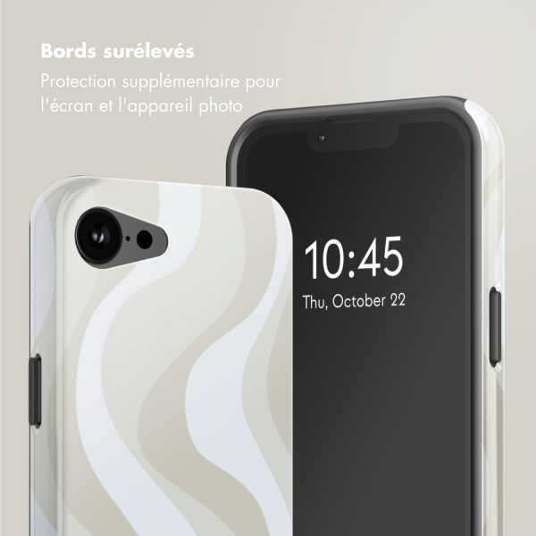 Selencia Coque arrière Vivid avec MagSafe Apple iPhone 16e - Desert Waves Beige