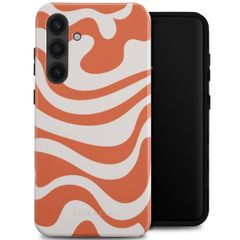 Selencia Coque arrière Vivid Tough Samsung Galaxy S24 - Dream Swirl Orange