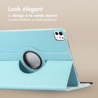 imoshion Coque tablette rotatif à 360° Apple iPad Air 11 pouces (2026) M4 / (2025) M3 / (2024) M2 / Air 5 (2022) / Air 4 (2020) / Pro 11 (2018/2020) - Bleu clair